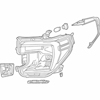 Genuine GMC Front Headlight Assembly - 84621805