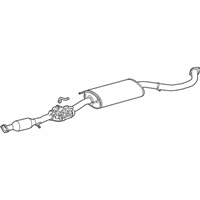 Genuine Toyota Center Exhaust Pipe Assembly - 17420-0P490