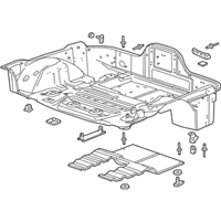 Genuine Chevrolet Corvette Panel Asm-Rear Floor - 84226109