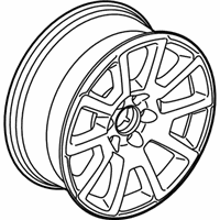 Genuine GMC Wheel Rim-20X9.0J Aluminum 27Mm Outside 139.7X6Xm14 B - 20937766