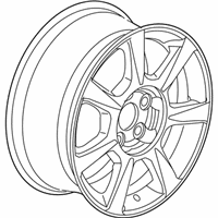 Genuine Cadillac Wheel Rim,Front *Satin Graphite - 20982648