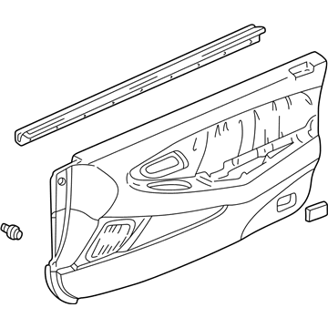 Honda 83533-S82-A11ZA Lining, R. FR. Door *NH264L* (CLASSY GRAY)
