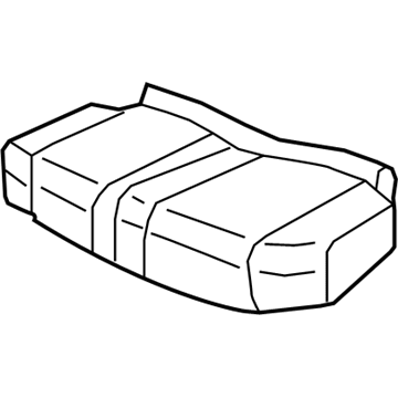 Honda 81731-SZA-A02ZC Cover, Driver Side Middle Seat Cushion Trim (Warm Gray)