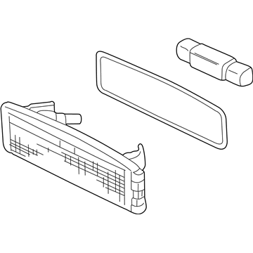 Ford YS4Z-13550-A License Lamp