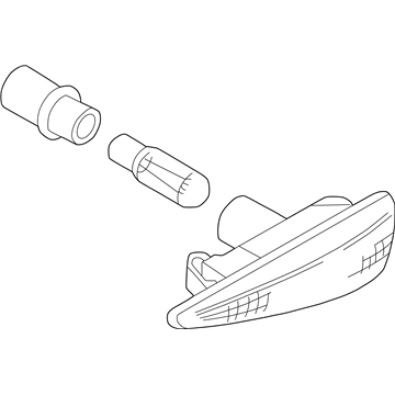 BMW 63-13-7-165-913 Suppl. Direction Indicator, Yellow, Left