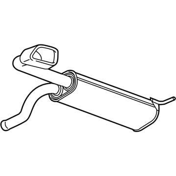 GM 13498676 Muffler W/Tailpipe