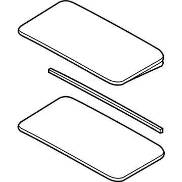 Nissan 91210-1KA2B Lid Assy-Sunroof, Slide