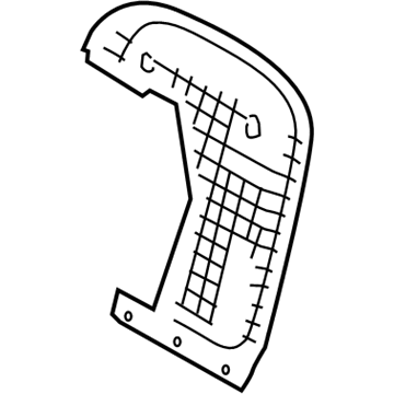 Kia 883904D220CS2 Back GARNISH Assembly-Front