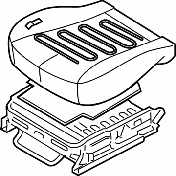 Hyundai 88100-4D320-KS2 Cushion Assembly-Front Seat, Driver