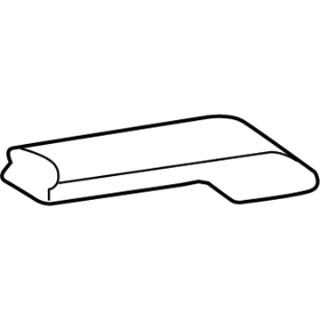 Lexus 75553-60030 Moulding, Roof Drip Side Finish, Rear RH