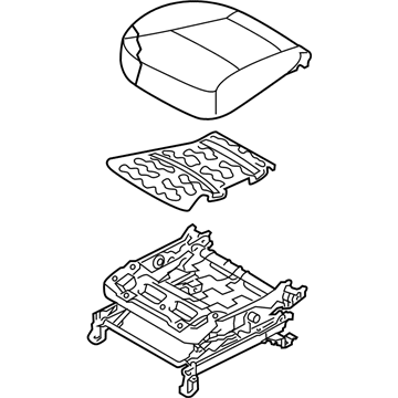 Kia 881051U000BD6 Cushion Assembly-Front Seat