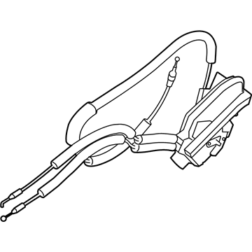 Nissan 82500-6MA0A Rear Right Driver Door Lock Actuator