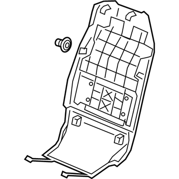 Acura 81129-TJB-A21ZB Seat-Back R (Deep Black)