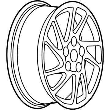 GM 9594218 Wheel Rim-17X6.5J Aluminum 50Mm Outside 115.0 Bellcrank *Machine Face