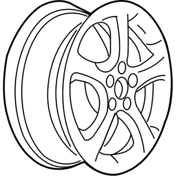 GM 9597500 Wheel, Alloy