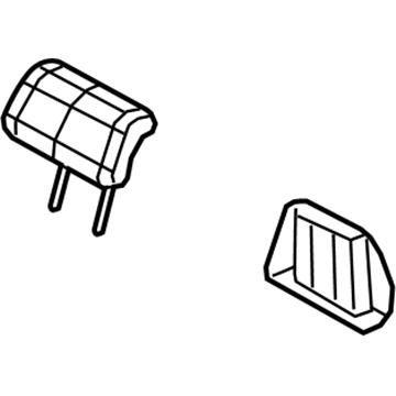 Mopar 1UP67DX9AB HEADREST-Second Row