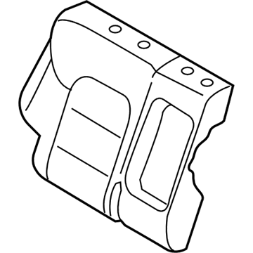 Hyundai 89460-D3000-T8G Rear Right-Hand Seat Back Covering