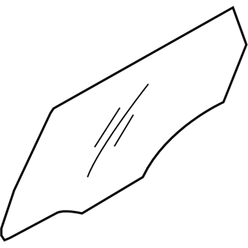 Hyundai 83421-3J020 Glass-Rear Door Window, RH