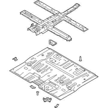 Kia 65100R0200 Panel Assembly-Floor, Ctr