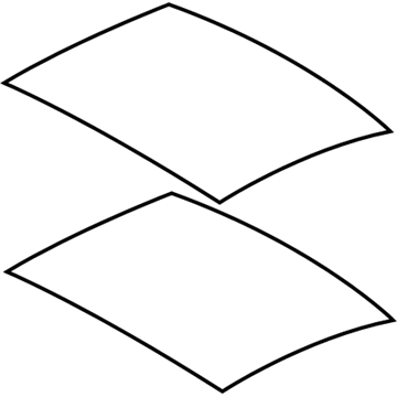 Hyundai 81616-3S010 Panorama Roof Glass Assembly, Rear