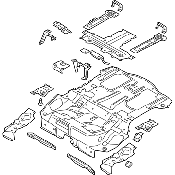 Ford FV6Z-5811215-A Rear Floor Pan