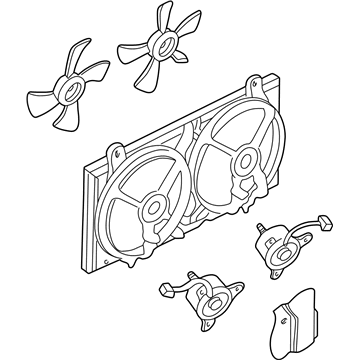 Nissan 21481-0Z801 Motor Assy-Fan & Shroud