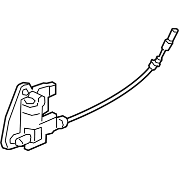 BMW 51-20-7-419-843 Rear Door-Latch Left