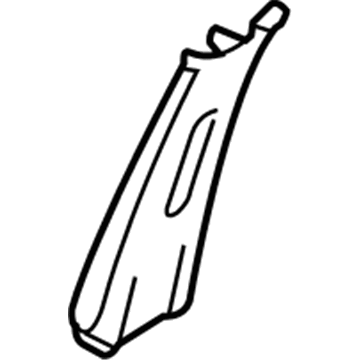 Nissan 76914-EL01A Garnish-Center Pillar, Upper LH