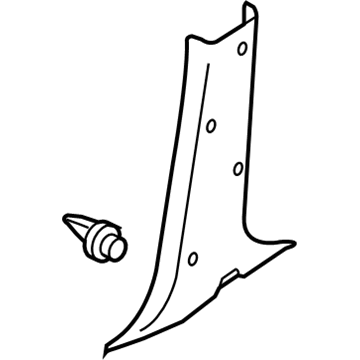 Nissan 76915-EL00A GARNISH-Center Pillar, Lower R