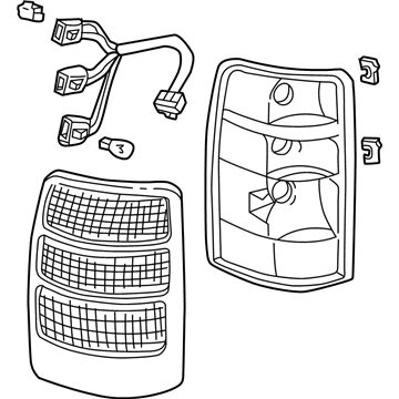 GM 15832091 Combo Lamp Assembly