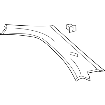 Hyundai 85850-25100-LT Trim Assembly-Rear Pillar LH