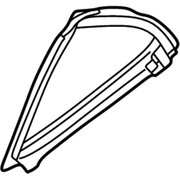 Lexus 68189-76010 WEATHERSTRIP, Rear Door