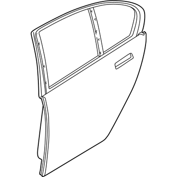 BMW 41-51-7-202-083 Door, Rear Left