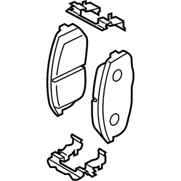 Hyundai 58101-K4A00 Front Disc Brake Pad Kit