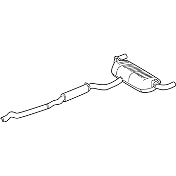 Infiniti 20100-5NA4A Exhaust Main Muffler Assembly