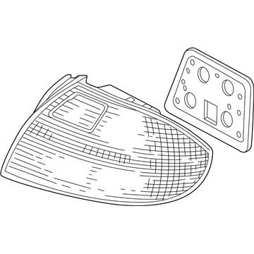 Acura 33501-S3M-A01 Lamp Unit, Passenger Side Tail