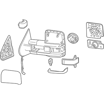 GM 84228887 Mirror Assembly