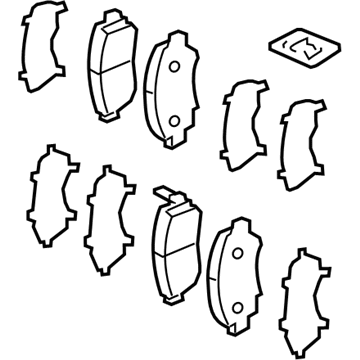 Honda 45022-TR7-A02 Pad Set, Front