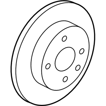 GM 95526658 Rear Brake Rotor Set