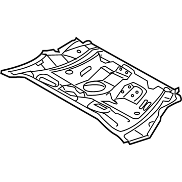 Toyota 58211-01030 Pan, Center Floor