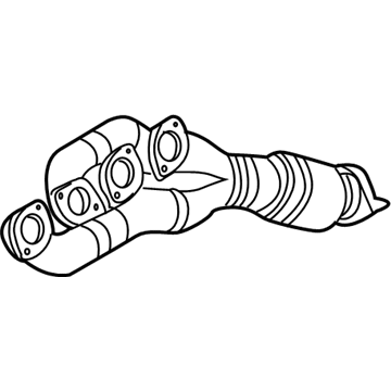 BMW 18-40-7-522-554 Exchange. Exhaust Manifold With Catalyst