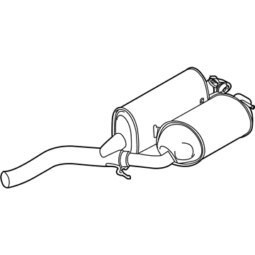 BMW 18-30-7-544-264 Rear Muffler