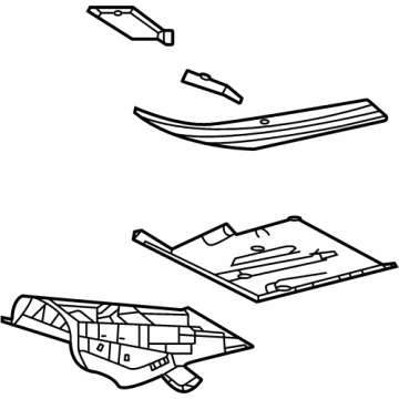 Toyota 58110-08010 Floor Pan Assembly