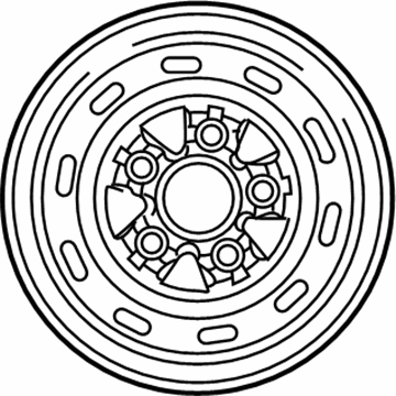 Ford YC2Z-1015-AB Wheel, Steel