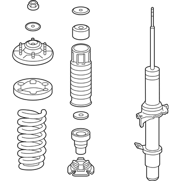 Acura 51602-SJA-A61 Shock Absorber Assembly, Left Front