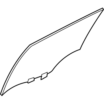 Infiniti 82300-6HE0A Glass Assy-Rear Door Window, RH
