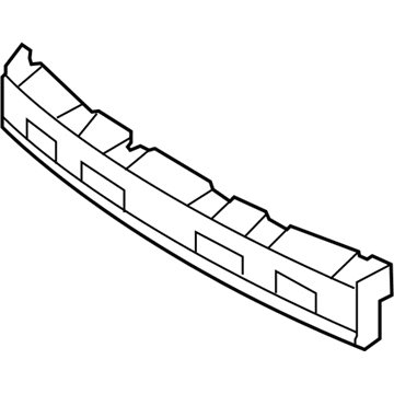 Hyundai 86620-0W000 Absorber-Rear Bumper Energy