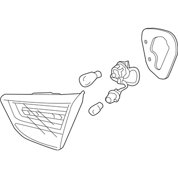 Hyundai 92406-2S000 Lamp Assembly-Rear Combination Inside, RH