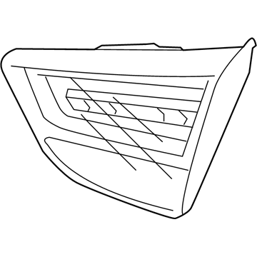 Hyundai 92460-2S000 Lens & Housing-Rear Combination Inside Lamp, RH