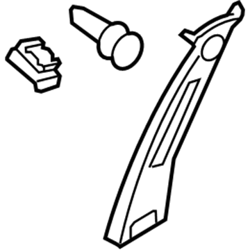 Nissan 76913-JA00A Garnish-Center Pillar, Upper RH